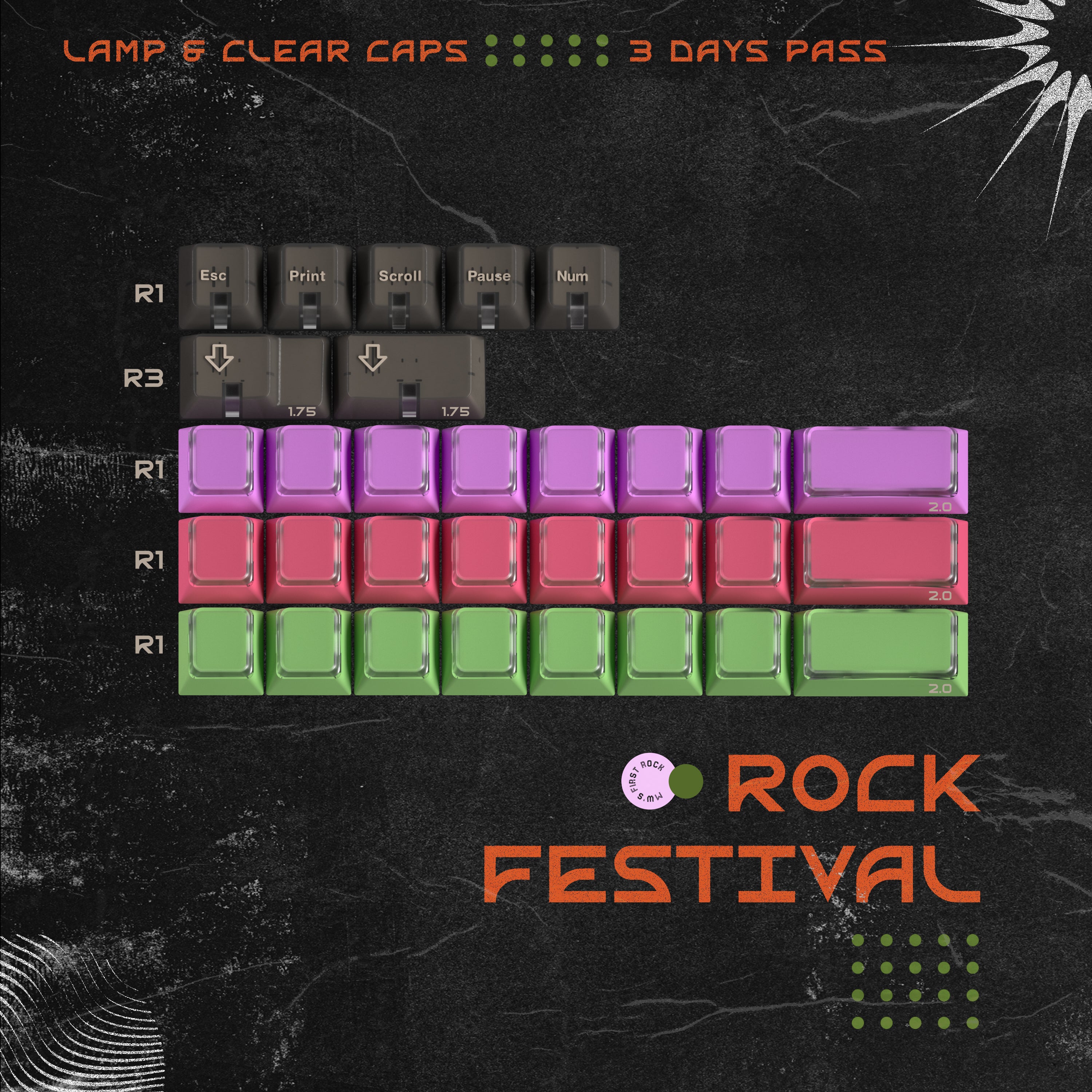 [Pre-Order] MW Rock Festival Keycap Set