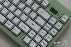 Close up of WS Yamanote Line Theme Keycaps by Meletrix