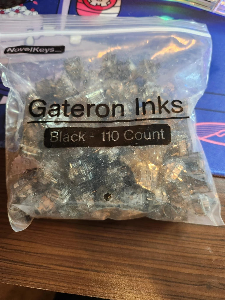 [KFA MARKETPLACE] Lubed and filmed gateron ink black switches (x110) - KeebsForAll