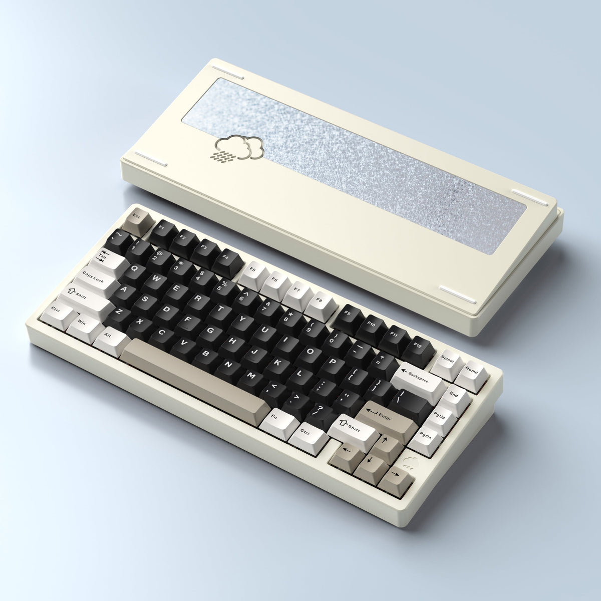 【美品】Rainy75 Color Silver Amazon.com: KEEBMONKEY WOBKEY Rainy 75 CNC Aluminum HMX/JWK