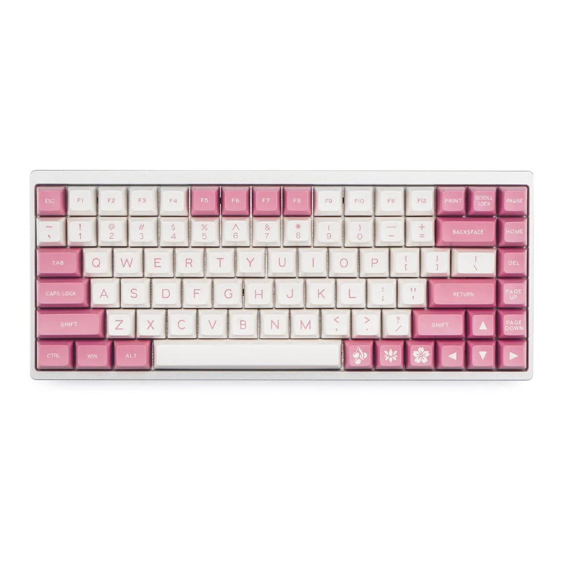 MAXKEY Pink & White SA Profile Keycaps