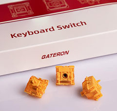 Gateron Magnetic Orange Linear Switches - Alternate Angle