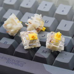 Gateron KS-9 Silent Yellow 2.0 Switches - Alternate Angle