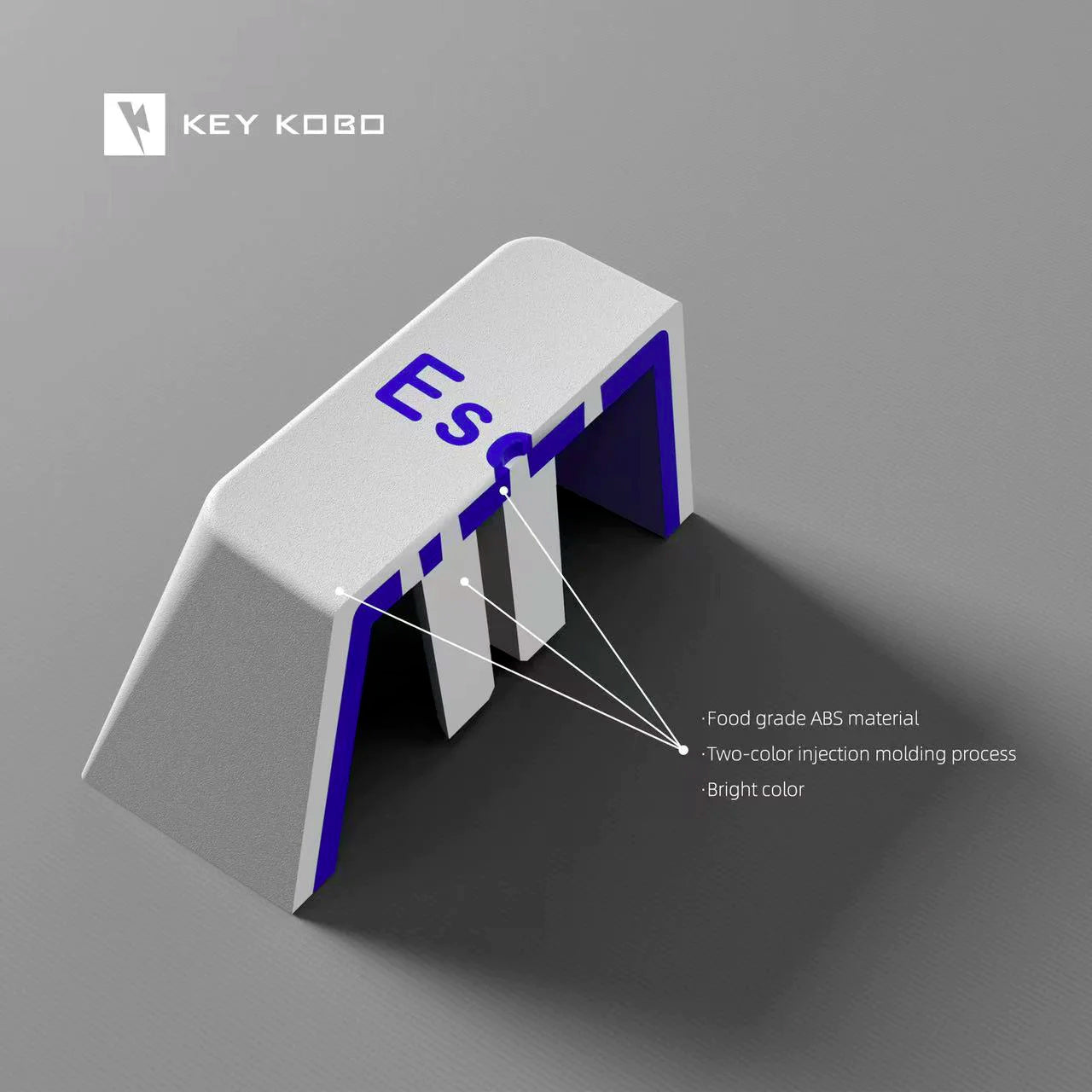 Keykobo Retro Mixed Lights Keycap Set Doubleshot ABS - KeebsForAll