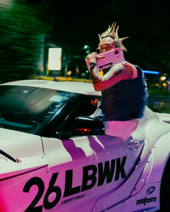 OK-1 Keyboard lifestyle with Liberty Walk modified sports car