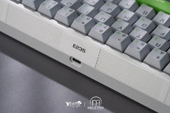 Close up of Zoom65 V2 x Yamanote Line Theme Keyboard Kit by Meletrix