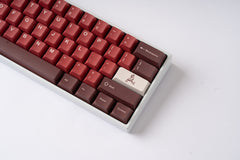 kfaPBT Cardinal Keycaps - Alternate Angle