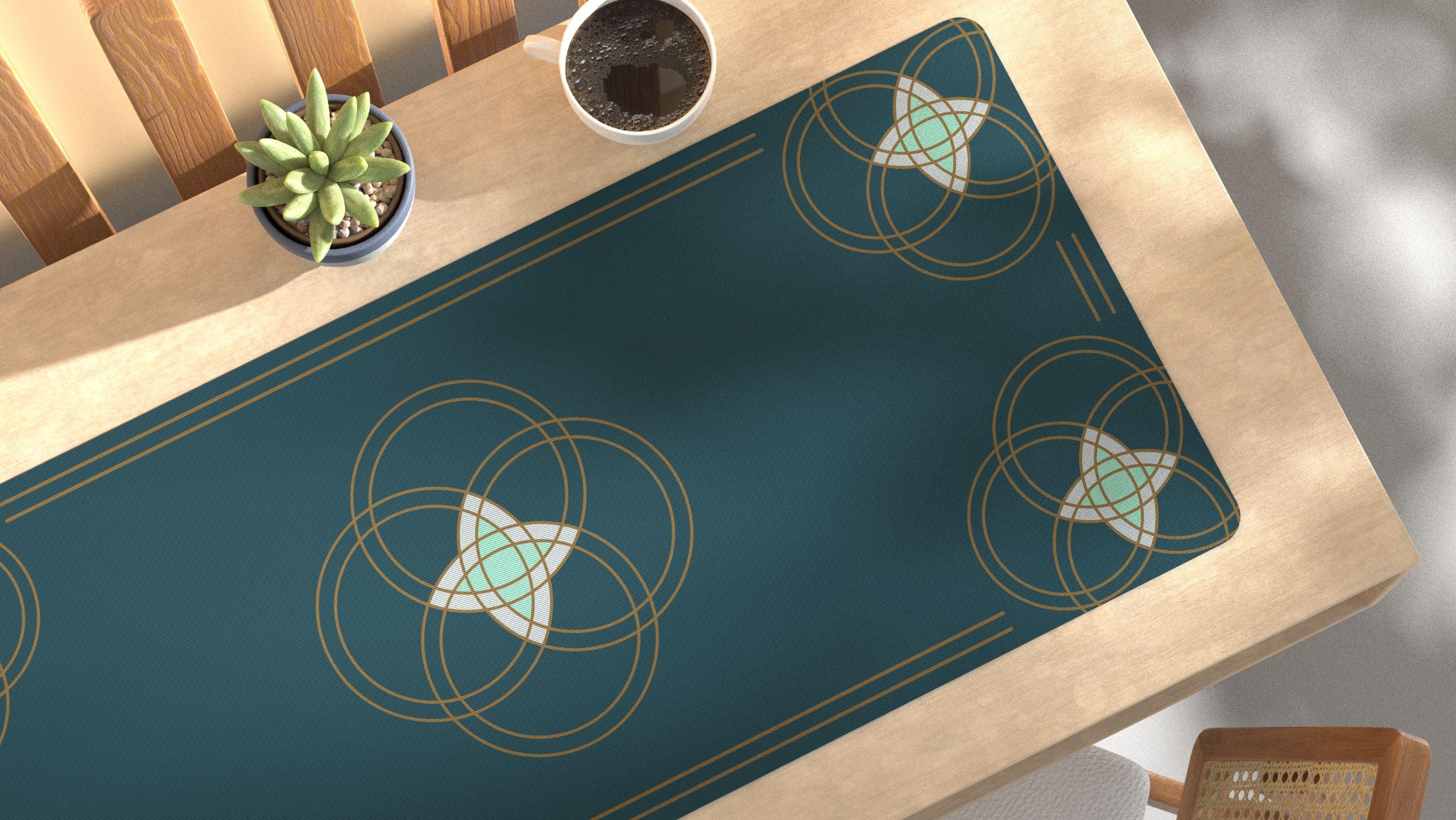 [Pre-Order] WS Entwined Flowers Deskmats - KeebsForAll