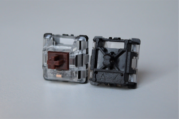 Gateron Optical Brown Front and Bottom View