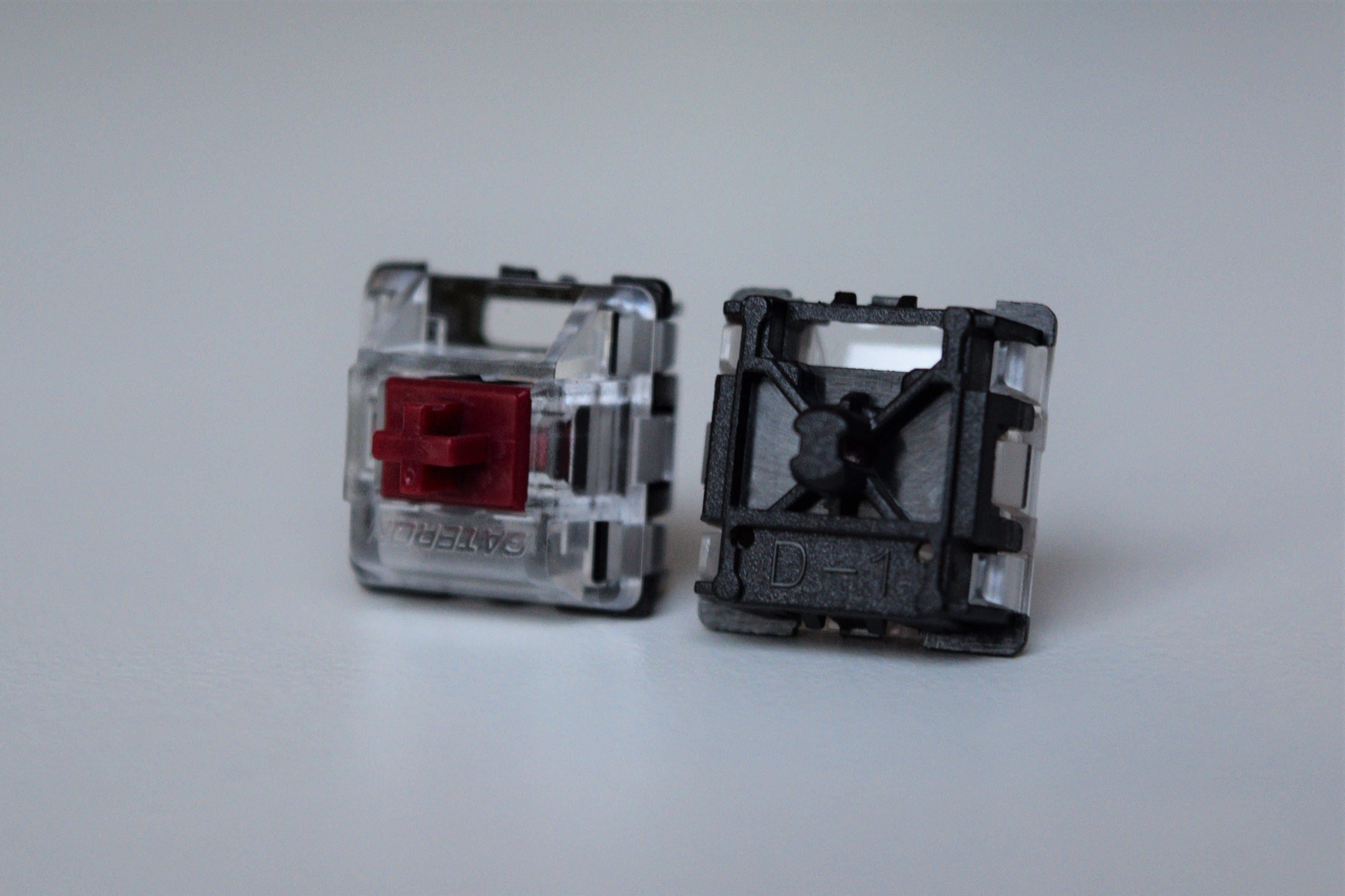 Gateron Optical Red Front and Bottom View