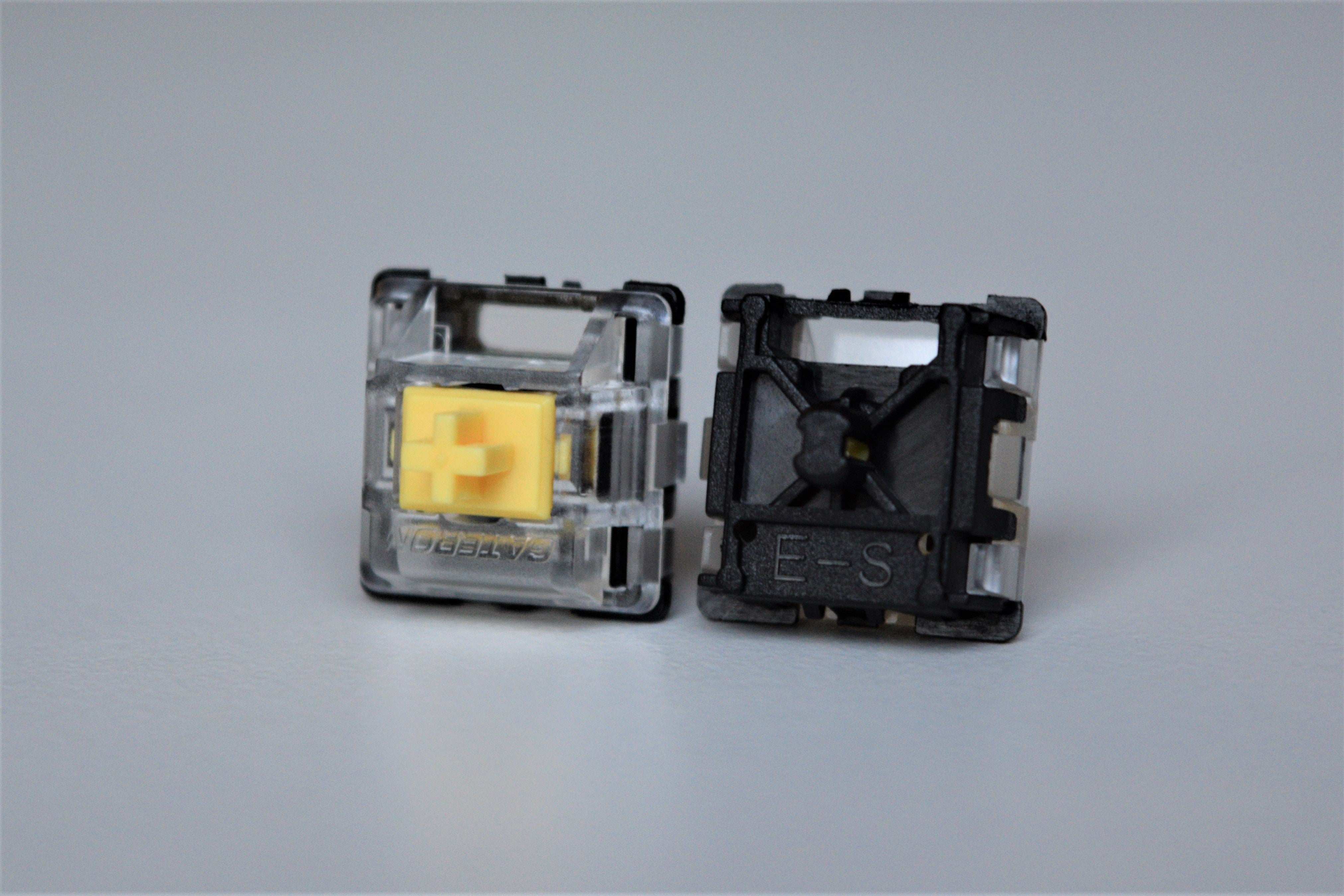 Gateron Optical Yellow Front and Back View