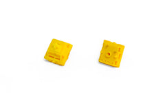 Close up of Gateron CAP Golden Yellow V2 Switches