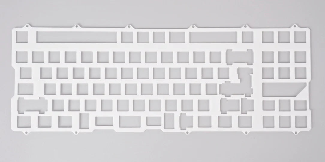 Detailed view of Geonworks Frog TKL Plate for Mechanical Keyboards