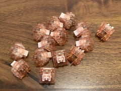 Close up of Gateron BOX Pink Inks V2 Switches