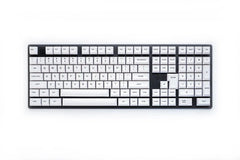 KAT Alpha Keycap Set Dye-Sub PBT for Mechanical Keyboards - The KAT Alpha Keycap Set offers a timeless black-on-white de