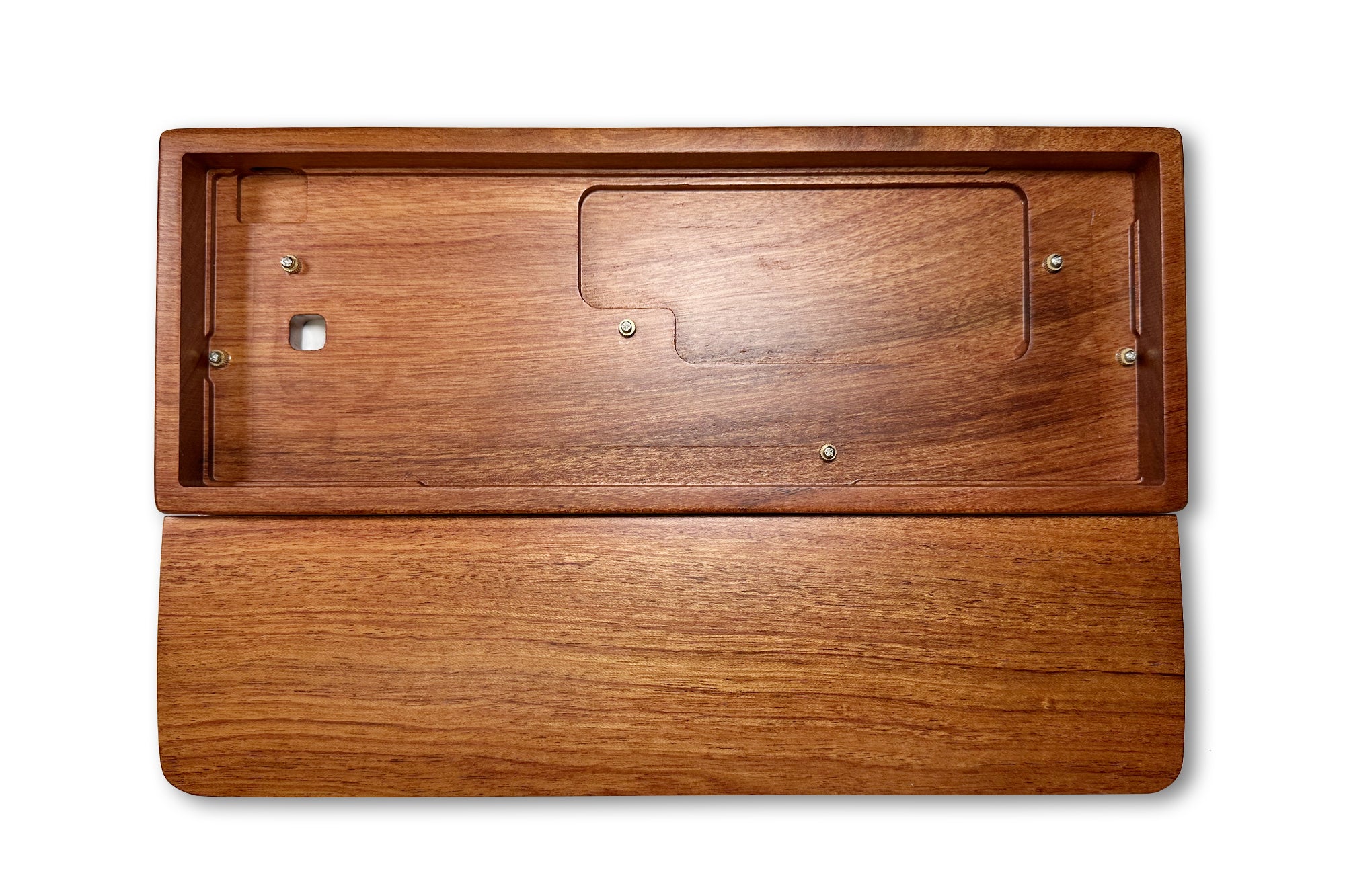 KBDFans GH60 Wooden Keyboard Case and Wrist Rest