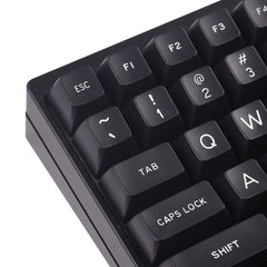 KBDFans Maxkey Black Doubleshot Keycaps - Alternate Angle