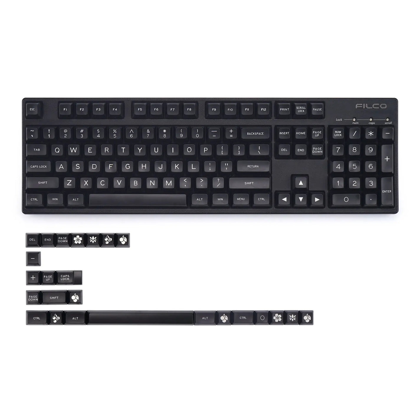 KBDFans Maxkey Black Doubleshot Keycaps for Mechanical Keyboards - Enhance your keyboard with the KBDfans Maxkey Black Doublesh