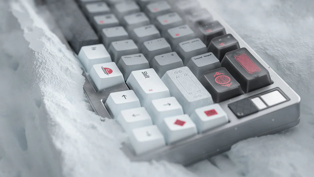 ALOHAKB AUSICIOUS SNOW Cherry Profile Keycaps