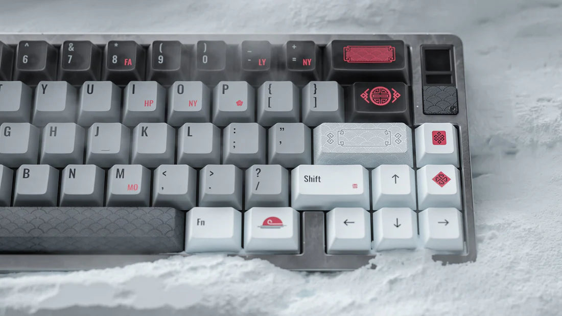 ALOHAKB AUSICIOUS SNOW Cherry Profile Keycaps