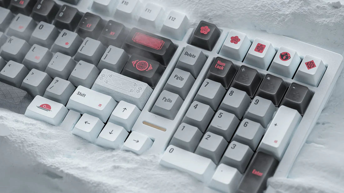 ALOHAKB AUSICIOUS SNOW Cherry Profile Keycaps