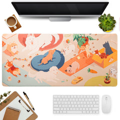 Detailed view of Doggie Wonderland Deskmat Deskpad