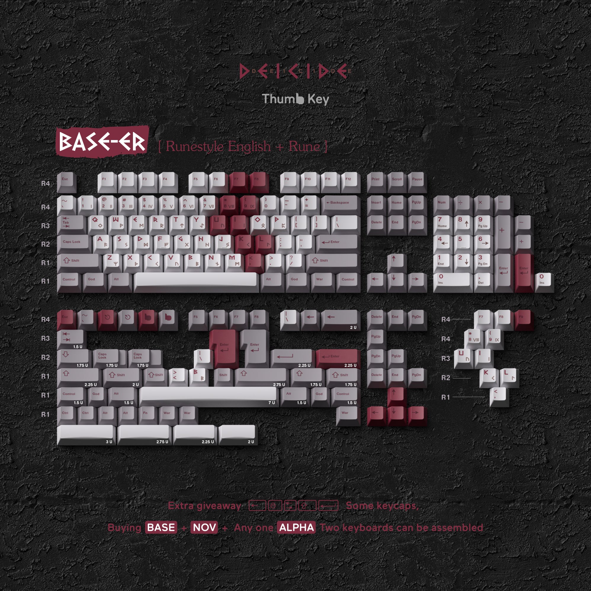 [Pre-Order] DMK Deicide Keycaps by Thumb Key - KeebsForAll