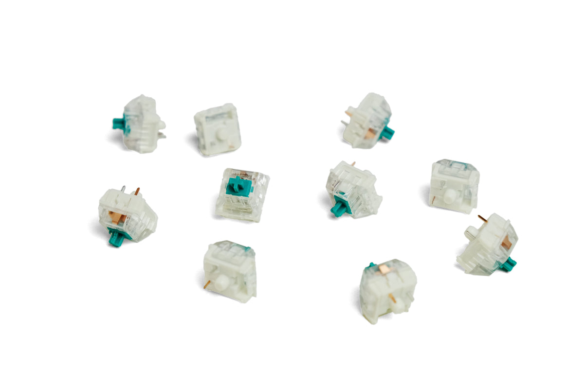Kailh PRO Light Green Clicky Switches | Fast Response