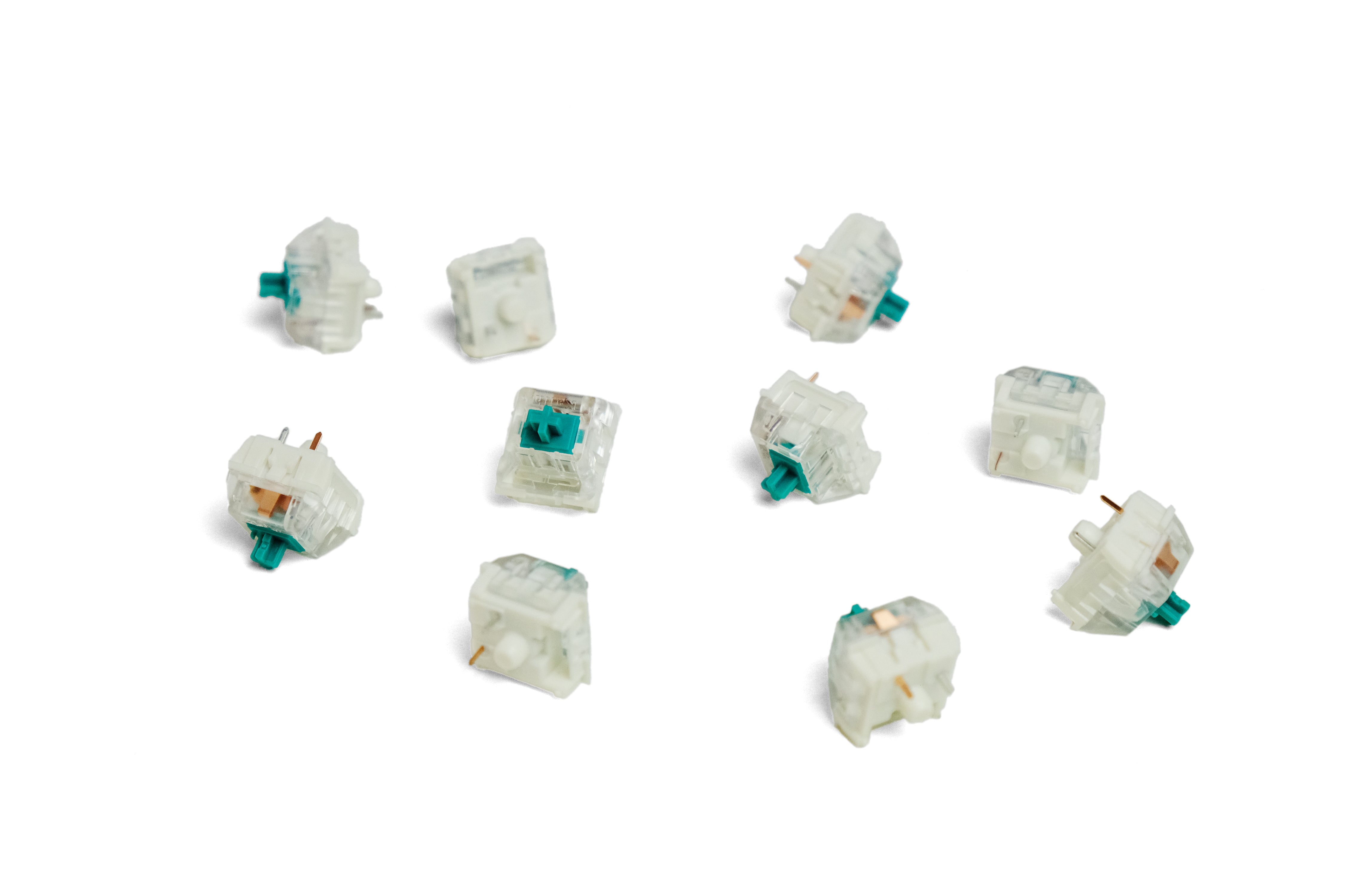Group of Kailh Pro Light Green Clicky Switches