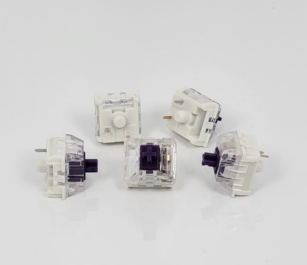 Kailh pro purples, the most popular pro switch on Kailh line. Due to being quite similar to the browns.