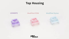 MM Switch Top Housings Pink | Modified POM - MM Switch Top Housing by Wuque Studio