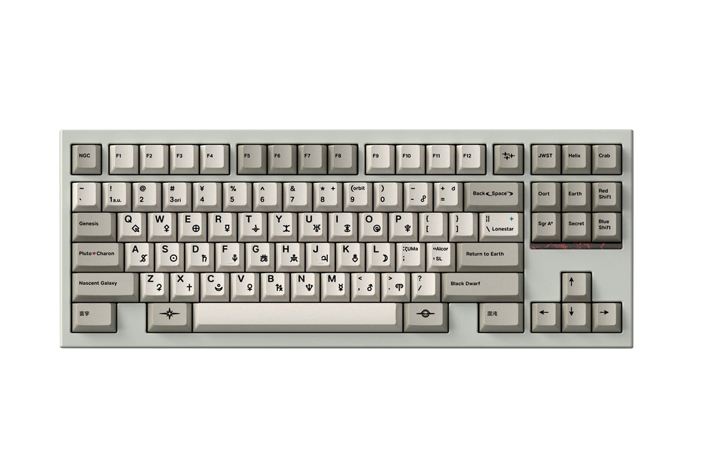 MW Cosmic Diving Keycap Set Dye-Sub PBT for Mechanical Keyboards - Dive into the cosmos with the MW Cosmic Diving Keycap Set by