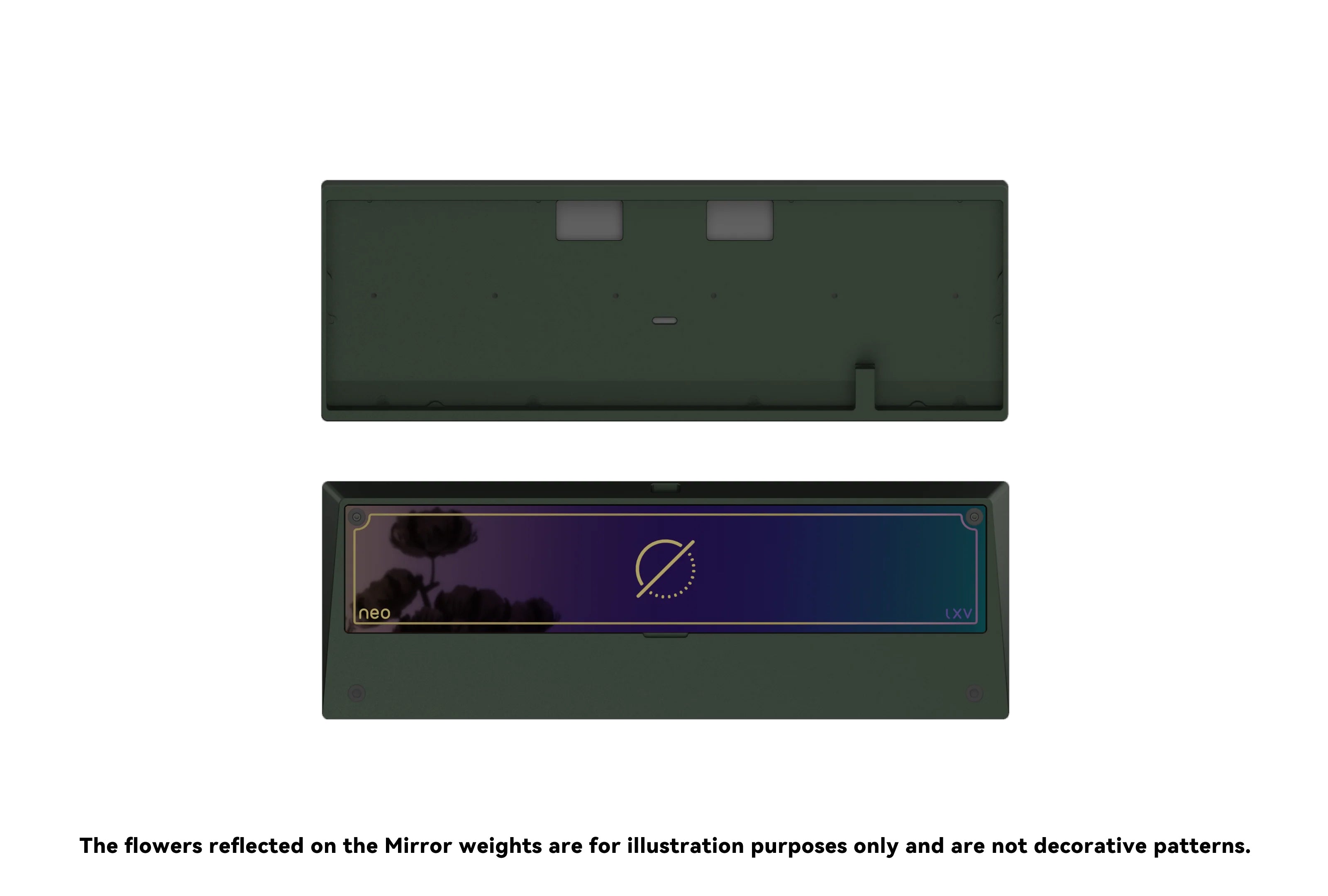 Green Case with Mirror Chroma Weight