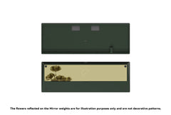 Green Case with Mirror Golden Weight