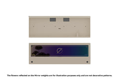 Milky White Case with Mirror Chroma Weight