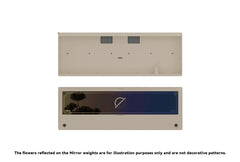 Milky White Case with Mirror Dusk Weight