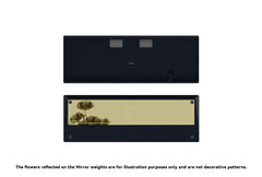Navy Case with Mirror Golden Weight