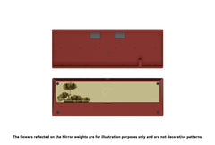 Red Case with Mirror Golden Weight