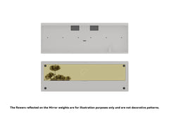 White Case with Mirror Golden Weight