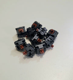 Detailed view of Cherry MX Hyperglide Tactile Switches