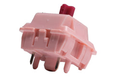 Close up of Sarokeys Strawberry Wine V2 Linear Switches