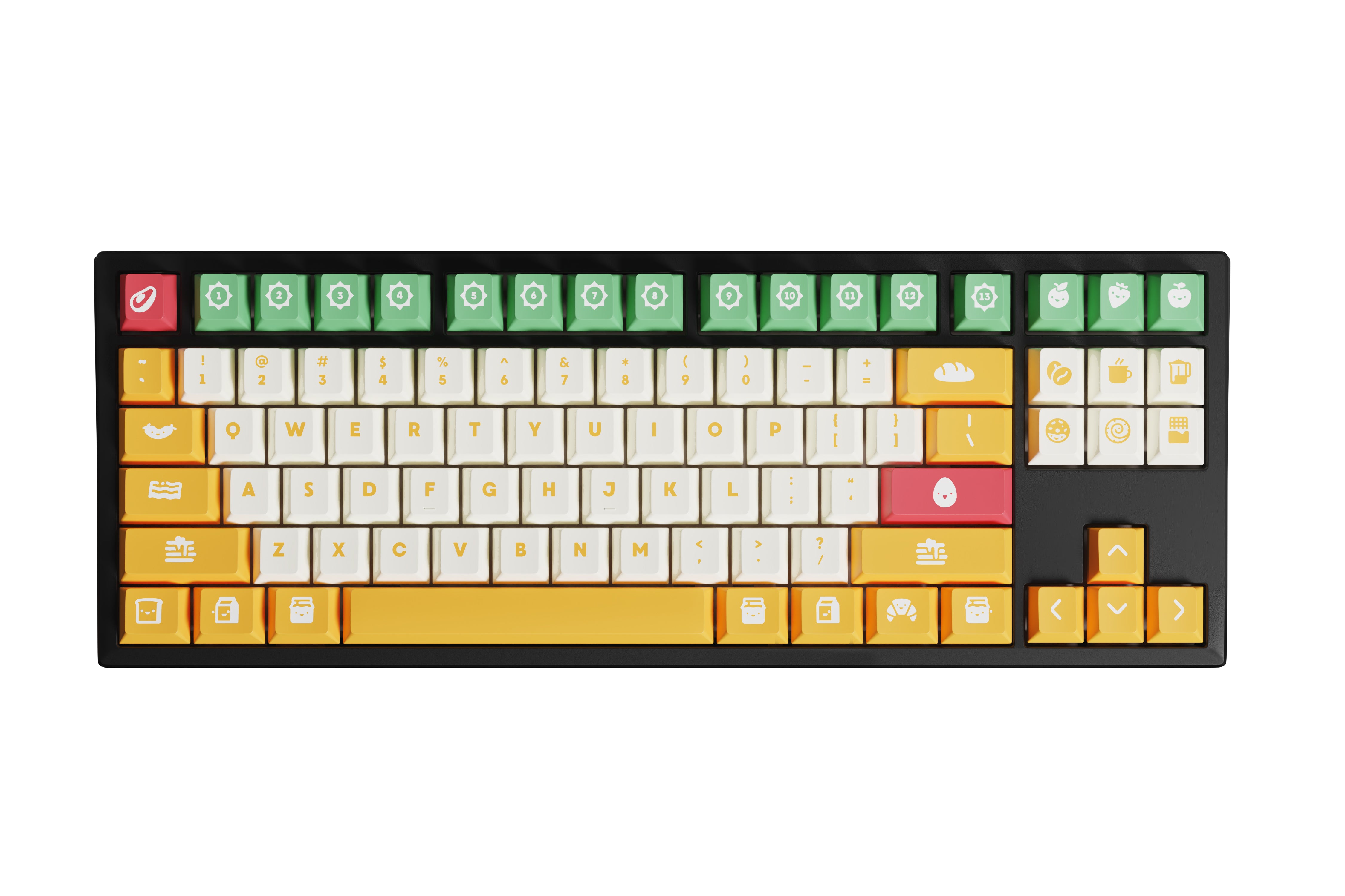 kfaPBT Sunny Side Up Keycaps - KeebsForAll