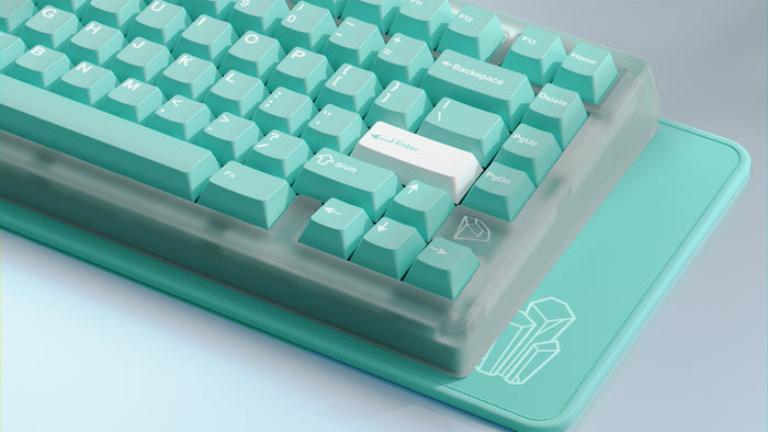 Zoom75 x Akuamarin Edition by Meletrix for Mechanical Keyboards - Akuamarin is a simple yet striking collection designed by Wh