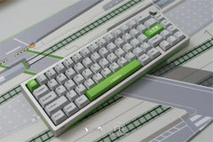 Detailed view of WS Yamanote Line Theme Keycaps by Meletrix for Mechanical Keyboards