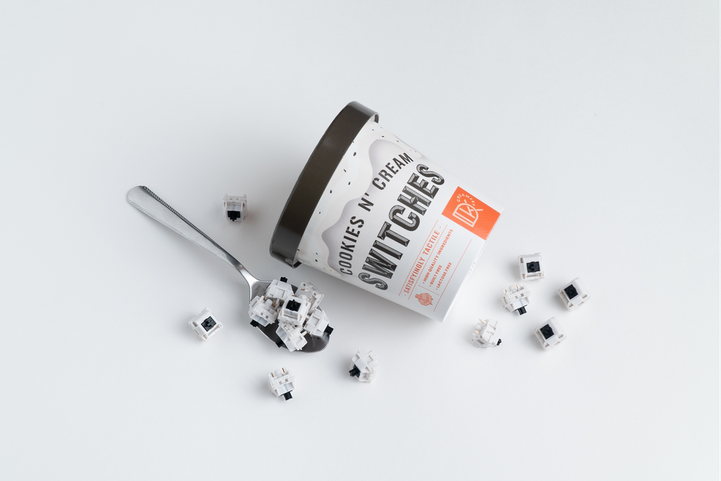 [Pre-Order] DK Creamery - Cookies n' Cream for Mechanical Keyboards - DK Creamery's Cookies n' Cream Switches were crafted with yo