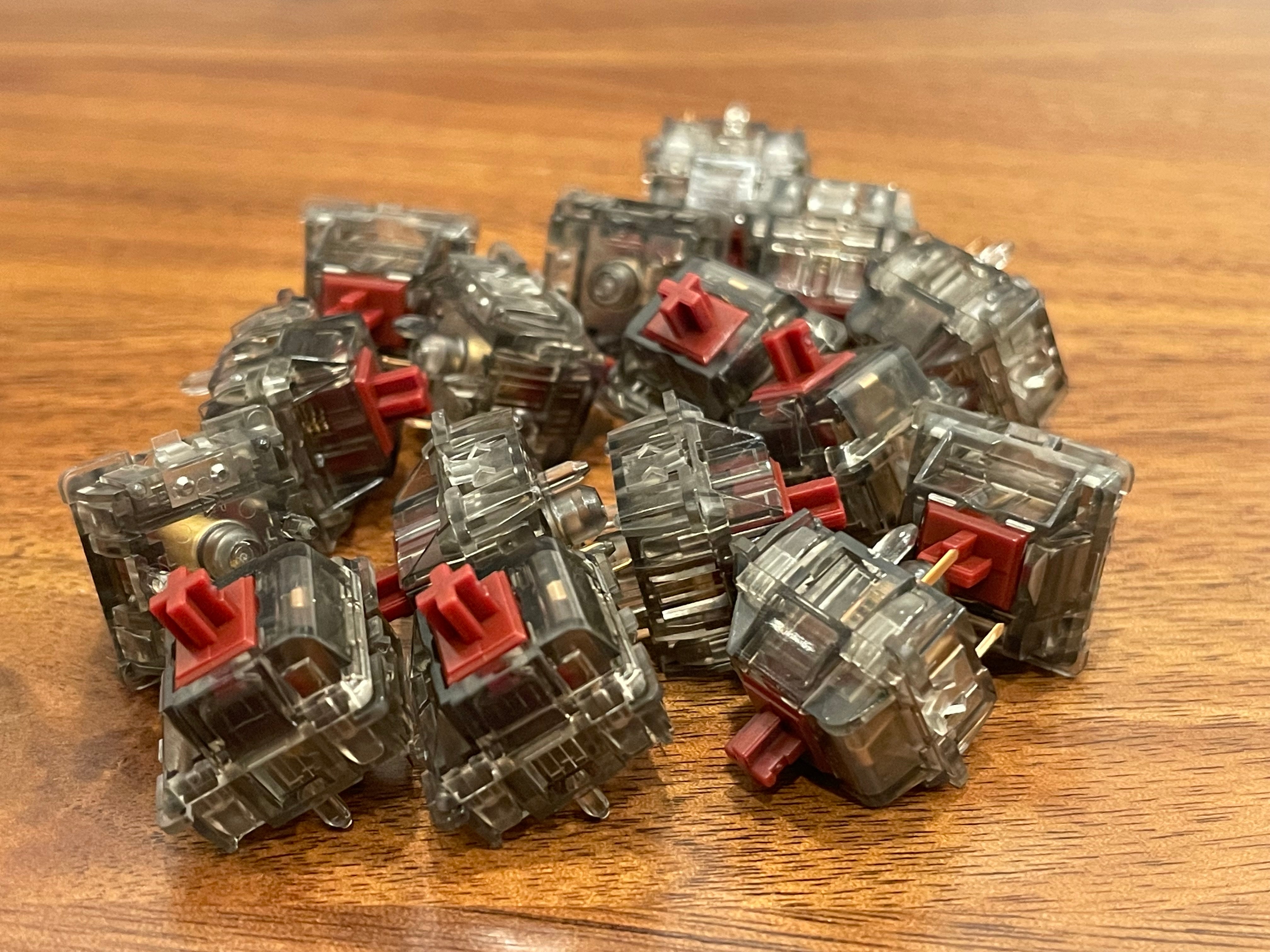 Durock Burgundy Tactile Switches - KeebsForAll