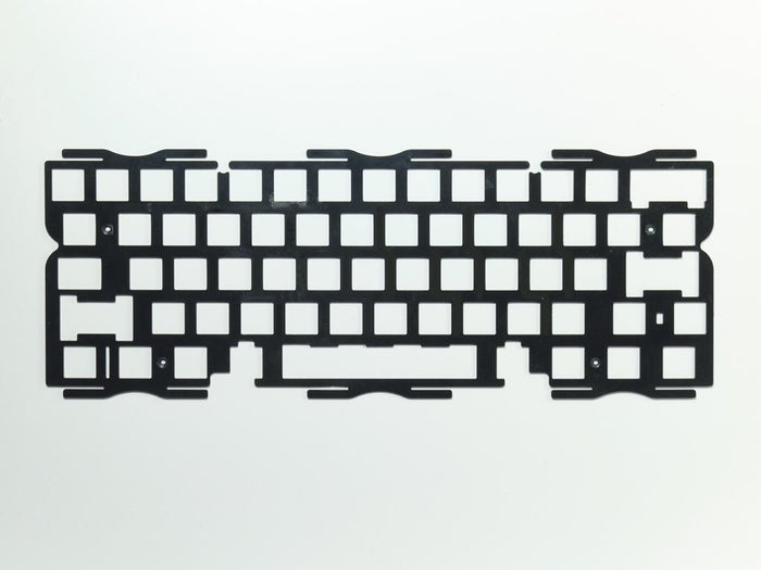 Qwertypop QK60/QK65 Plates for Mechanical Keyboards - Plate Options: QK60: ABS (Black), UHMWPE (White Translucent