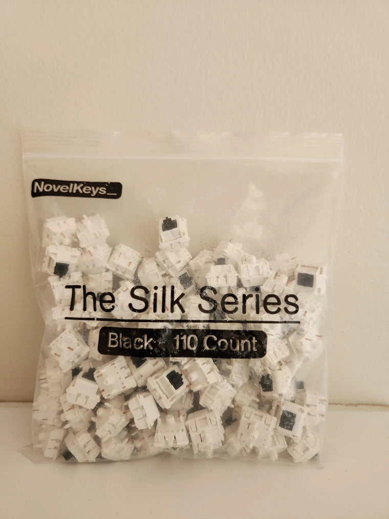 [KFA MARKETPLACE] NK_ Silk Black Switches (Factory Lubed; 110x) - KeebsForAll