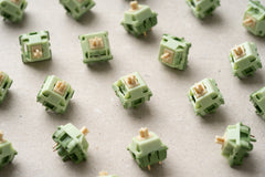 Close up of KFA BSUN Pistachio Gelato Switches