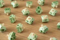 Detailed view of KFA BSUN Pistachio Gelato Switches